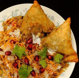 Samosa Vegetable Chat